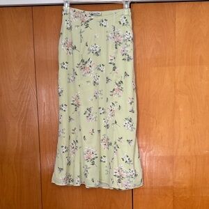 Light Green Floral Abercrombie & Fitch Skirt